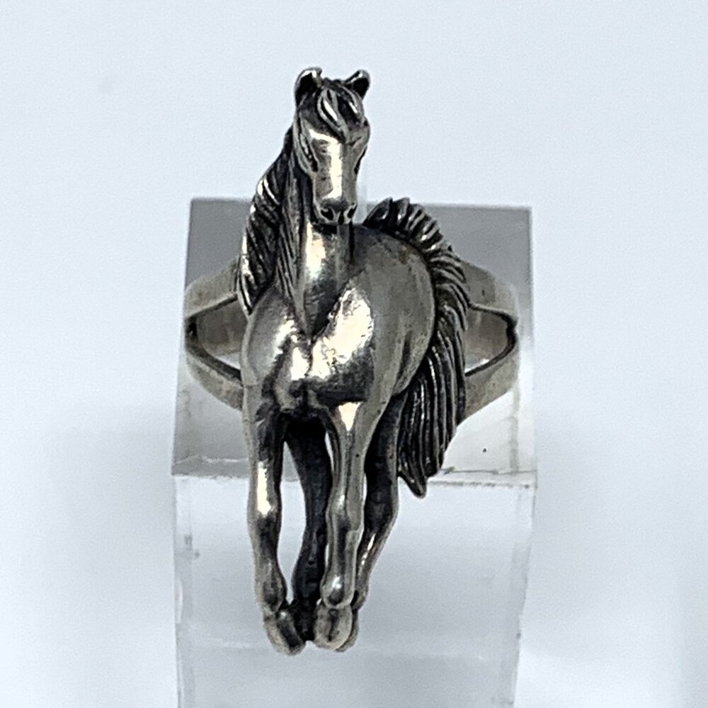 Silver Horse Ring Size 10.25